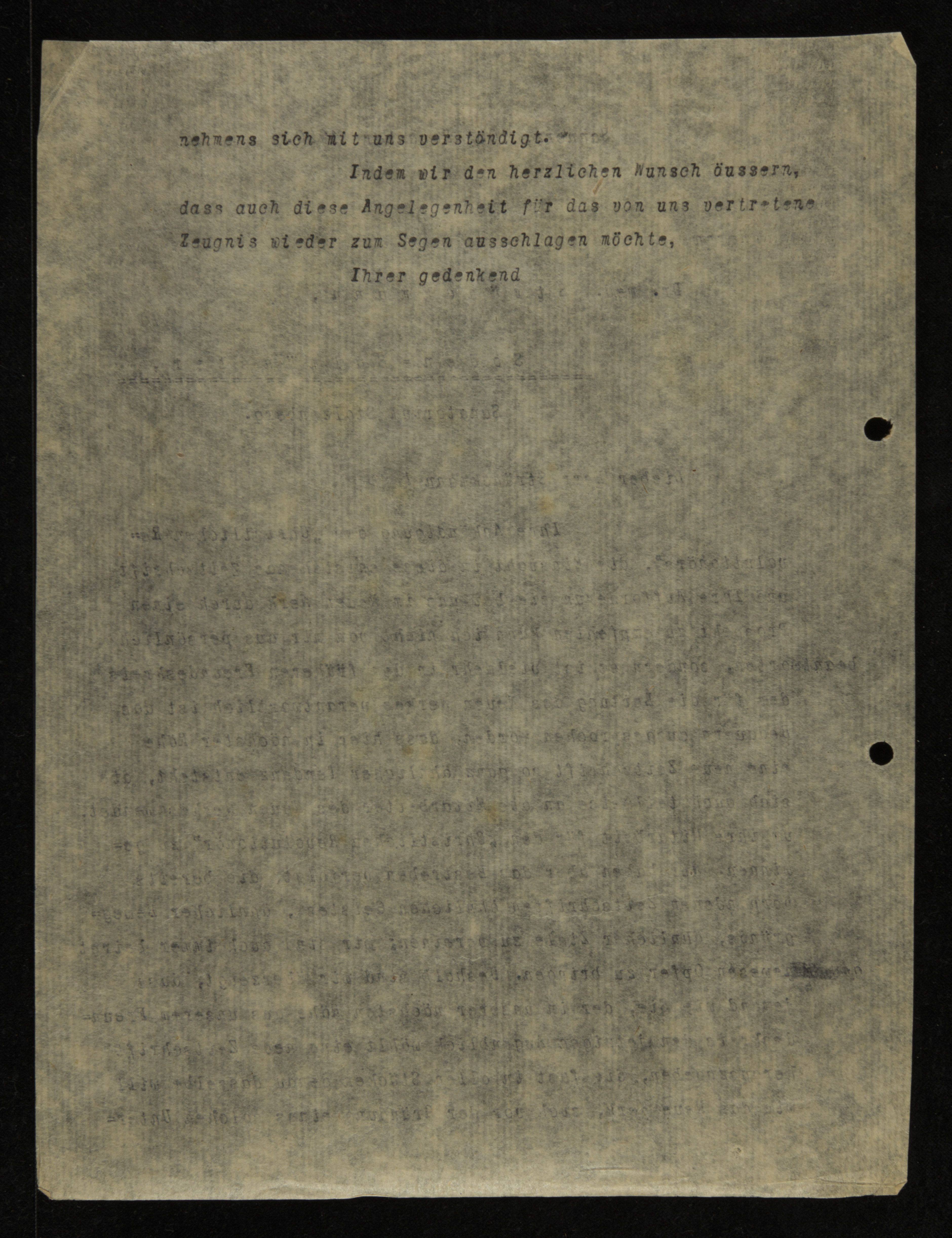 Correspondence, November 1920 (1)